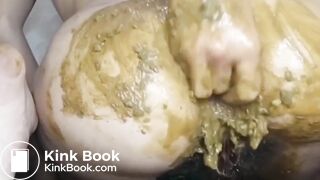 Scat Girl's Wild Ride Huge Dildo, Anal Fisting, and Pro