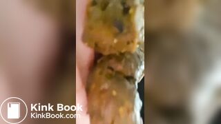 Latina licking and smearing