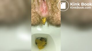 Massive Dump From Hairy Trans Ass