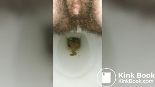 Massive Dump From Hairy Trans Ass