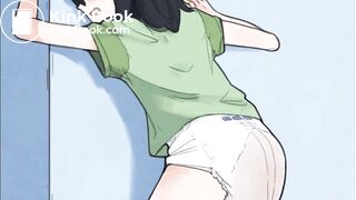 Diaper girl animation - video 2