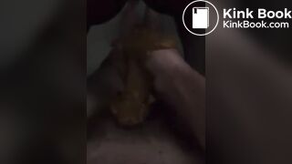 Man gets shitted on by BBW ebony