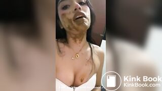 super cute latin face smear