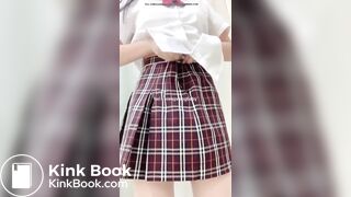 Chinese panty poop pantyhose&skirt