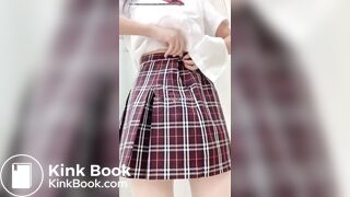 Chinese panty poop pantyhose&skirt