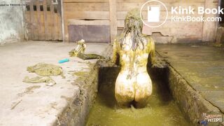 BM Sneaky Fun In The Cowshed - orgasm in cowshit