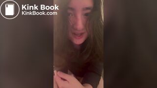 Pungent turds from stinky girl clog the toilet