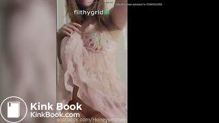 girl poops in Tupperware container