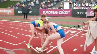 AI girl diarrhea during running