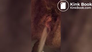 Pooping a fat turd