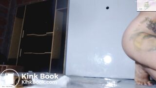 Squirting Over A Big Poop