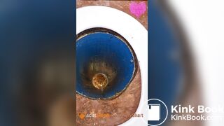 Shitting in public toilet in India!