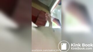 Girl in hijab dirty dildo