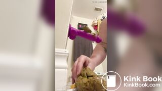 Filthy Slave = Filthy Scat Handjob