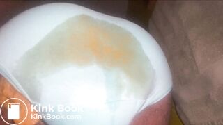 closeup ebony panty poop overflow
