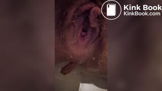 Asshole empty poo