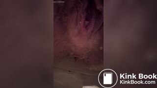 Asshole empty poo