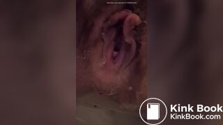 Asshole empty poo