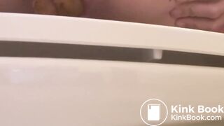 Pretty girl on toilet - video 5