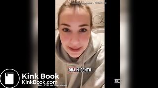 Sexy European girl with diarrhea