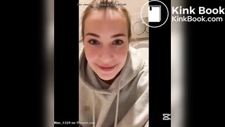 Sexy European girl with diarrhea