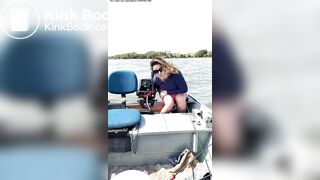 Brazilian woman Shitting on a boat (found on tiktok)