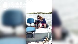 Brazilian woman Shitting on a boat (found on tiktok)