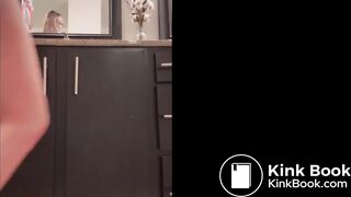 Thin Blonde Shits Blue Panties
