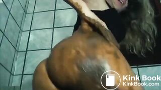 Hot blonde girl shit smear and masturbate