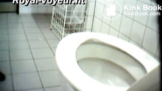 Woman Explodes the public toilet with liquid diarrhea V