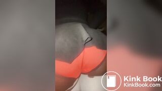 Ebony poop panty