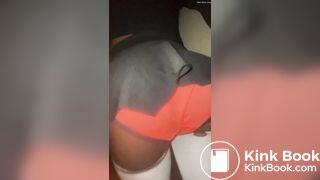 Ebony poop panty