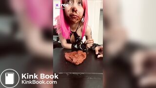 Scat eating from table