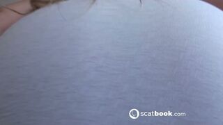 scat girl Her first Dirty anal