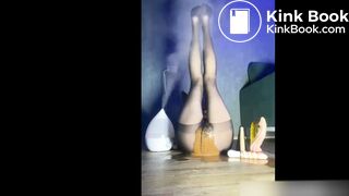 Girl Makes a HUGE Mess in her Pantyhose