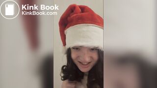 Sandy Claus tastes some girl elf chocolate