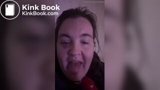 Shit pig clenaing dirty dildo