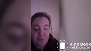 Shit pig clenaing dirty dildo