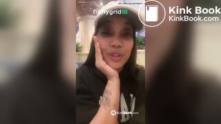 Ebony destroy public toilet