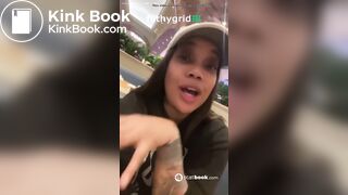 Ebony destroy public toilet