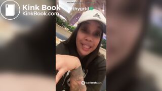 Ebony destroy public toilet