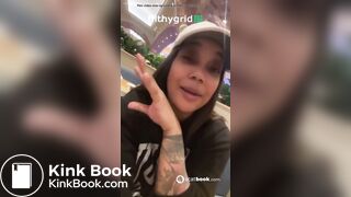 Ebony destroy public toilet
