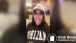 Ebony destroy public toilet