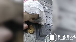 Drunk girl panty poop