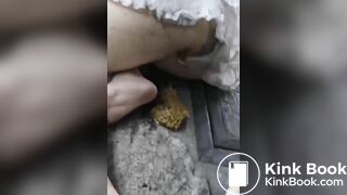 Drunk girl panty poop