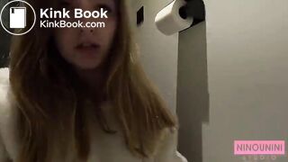 Girl smearing dog shit - video 2