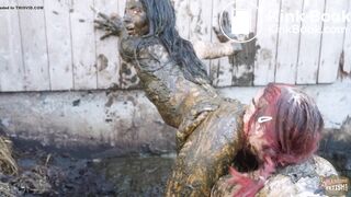 Two Girls One Farm - lesbian cowshit sex