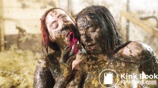 Two Girls One Farm - lesbian cowshit sex