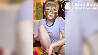 jeanspoop, smearing and eating