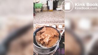 She cooks her own shit